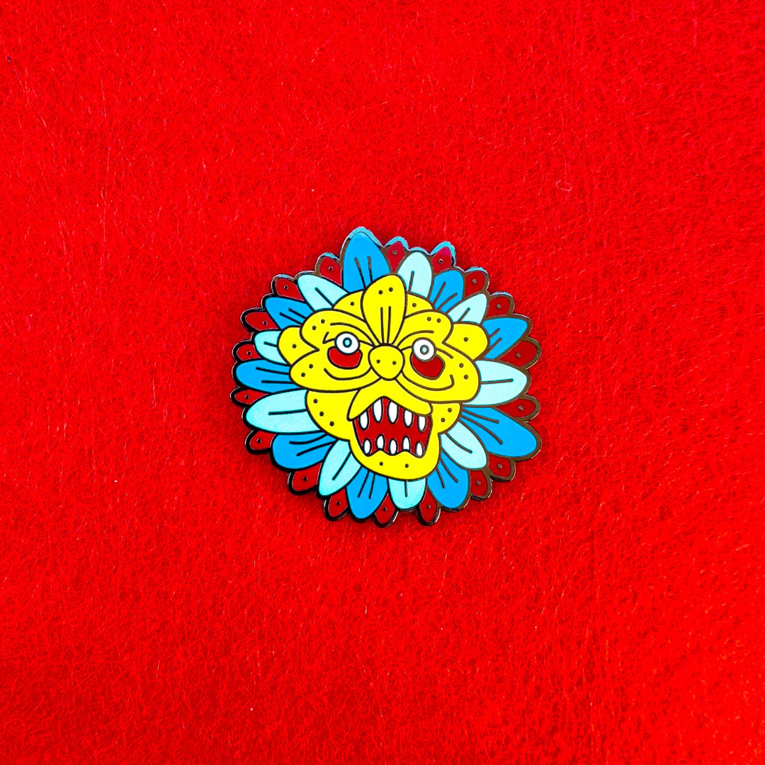 Flower Monster Enamel Pin
