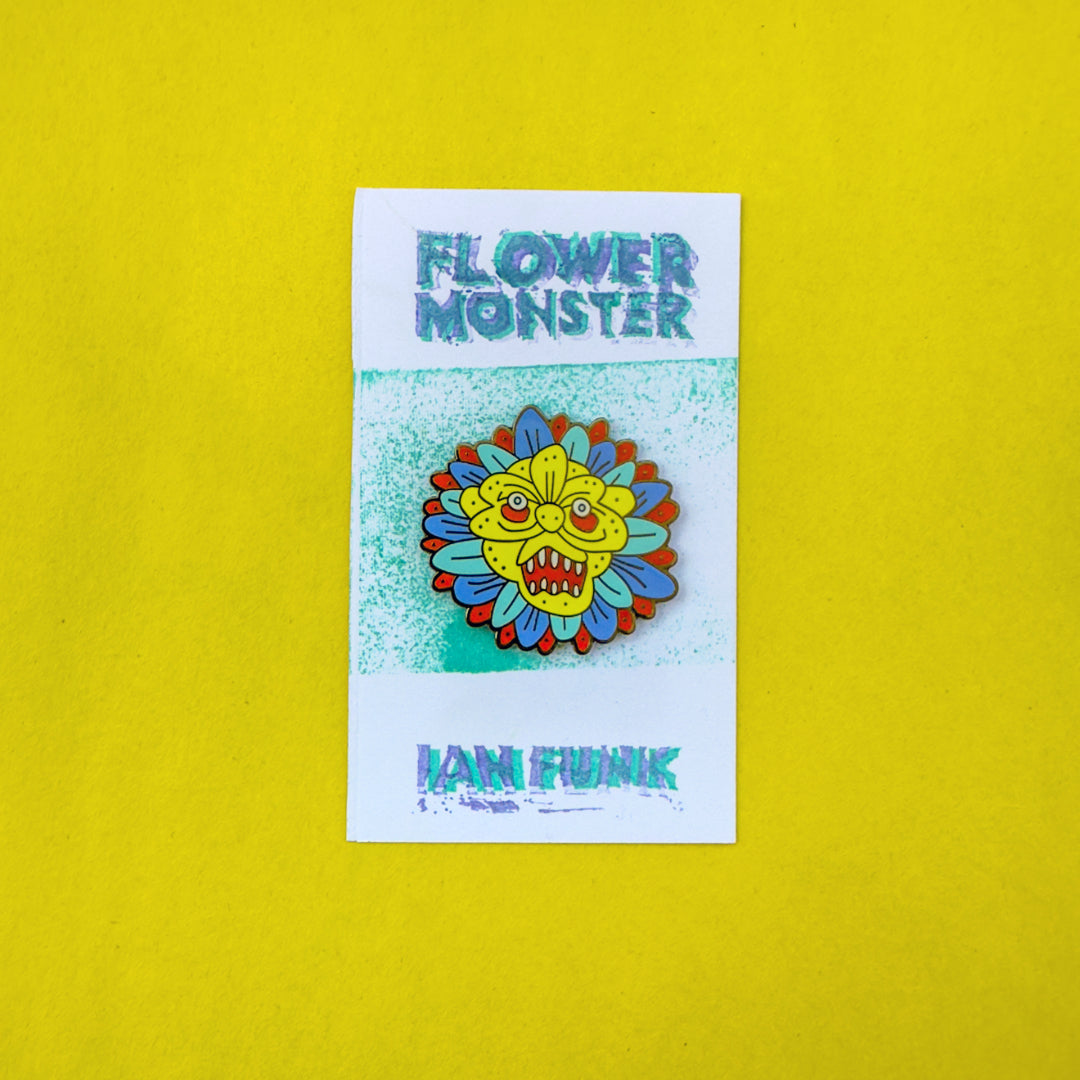 Flower Monster Enamel Pin