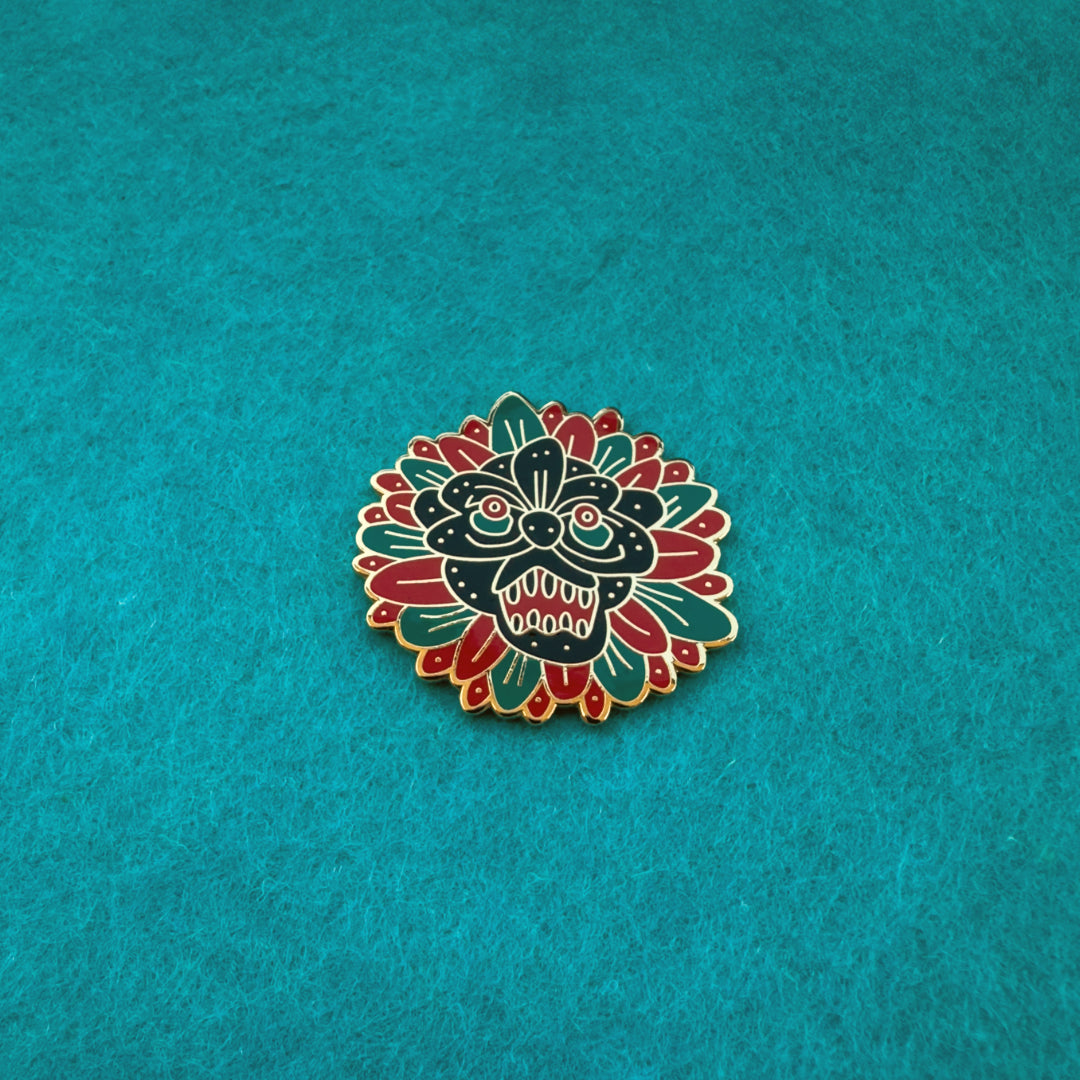 Flower Monster Enamel Pin